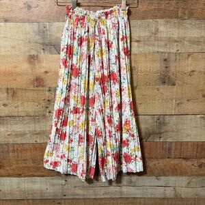 Zara Kids Floral Accordion Pleat Palazzo Pants US Size 9